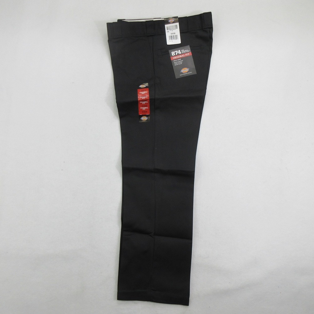 Dickies Pants 31x30 874 Original Fit Work Crease Resistant Black New